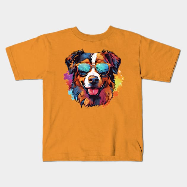 Pawsome Shades: Doggo Design Fun Kids T-Shirt by Arsy Art